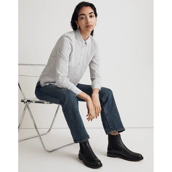 Madewell The Benning Chelsea Boot in True Black Leather - Picture 3 of 9